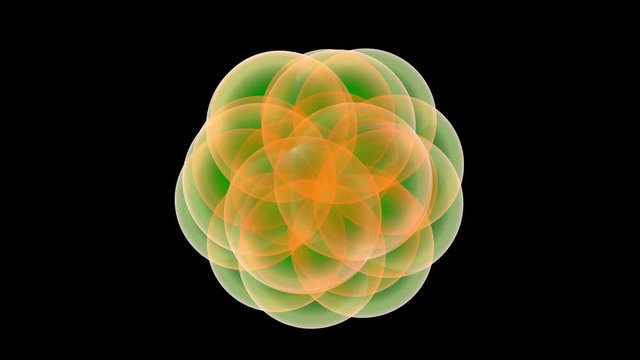 Virus rotiert - Loop 4K 3D Animation