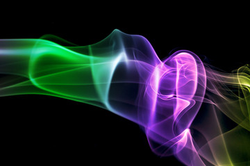 Obraz premium Abstract colorful smoke