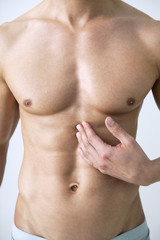 Abdominal pain in a man