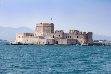 Fototapeta na wymiar Bourtzi water fortress of Nafplio, Greece