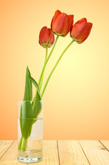 tulips In the vase