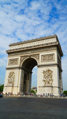 Fototapeta na wymiar Arc de triomphe in Paris, France