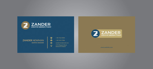 Modern Business Card, Print-ready,CMYK