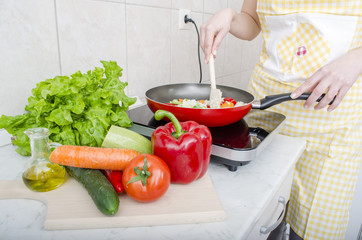 Griled vegetable. Kitchen plate. Healty life 