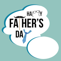 Happy Fathers Day greeting card