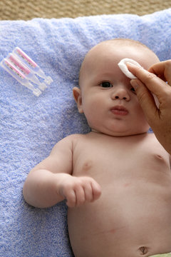 Models 3-month-old baby boy