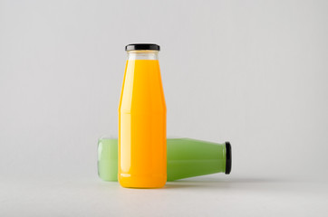 Juice Bottle Mock-Up - Two Bottles