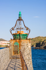 Fototapeta na wymiar Old lighthouse in Collioure