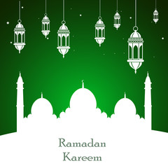 Ramadan Kareem Islamic background. Vector illustration