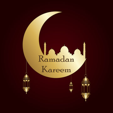 Ramadan Kareem Islamic background. Vector illustration