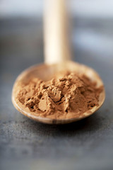 Illustration of organic cosmetics Red clay