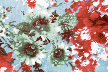 fabric pattern with flowers  background
