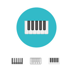 Octave, piano keys icon