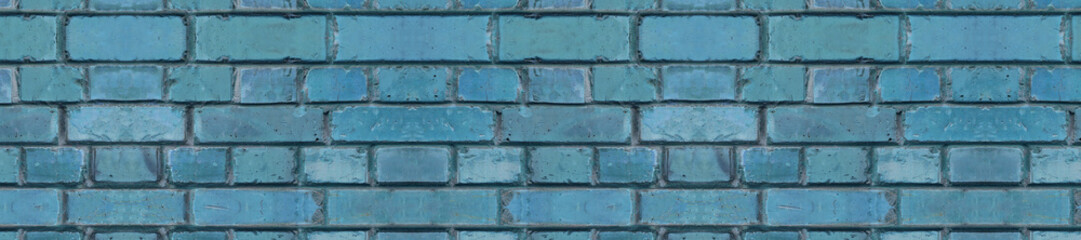  panorama texture old blue cracked brickwork