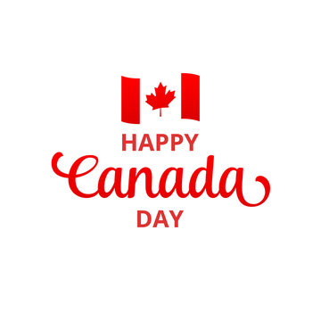 Canada Day. Happy Canada Day holiday typography
