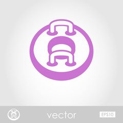 Towable Water Tube. Inflatble Boat icon. Vacation