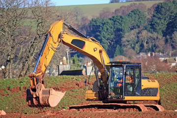 Digger working