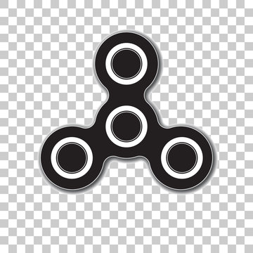 Fidget spinner icon. Toy for stress relief. 