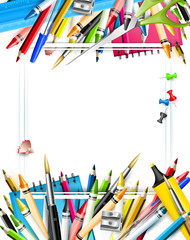 Fototapeta premium School accessories