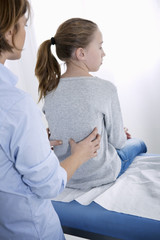 Obraz premium Back pb in child, semiology