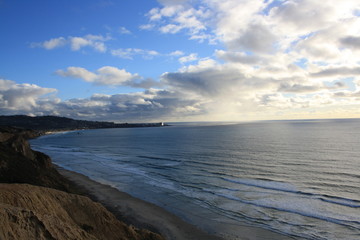 Strand von San Diego bei Sonnenuntergang