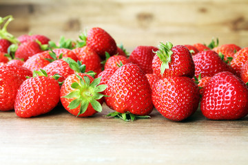 freshly harvested strawberries - healthy lifestyle fruit concept