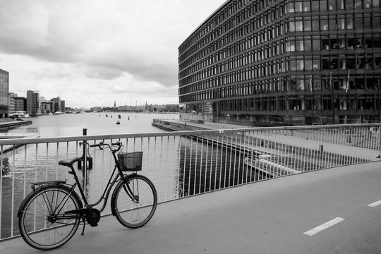 Bike On Copenhagen Bike Lane