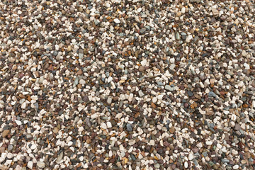 multi colored fine gravel as texture