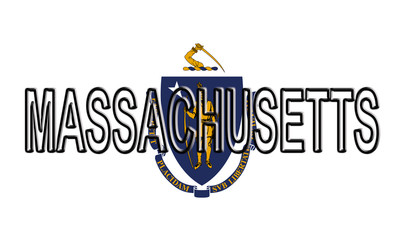 Flag of Massachusetts Word