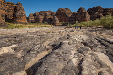 Piccaninny Creek in the dry season, in the Bungle Bungle Ranges, Purnululu World Heritage Listed...
