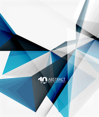 3d triangle polygonal abstract vector