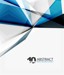 Fototapeta premium 3d triangle polygonal abstract vector