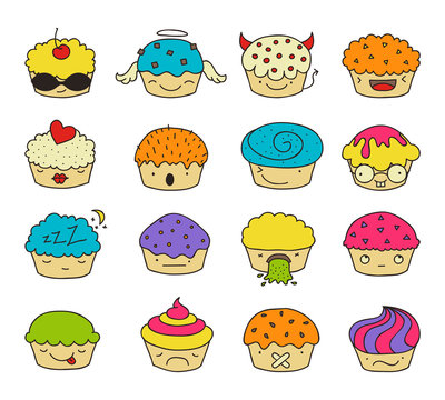 muffin emoji set