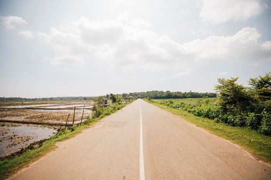 Empty road, Matara, Southern Province, Sri Lanka