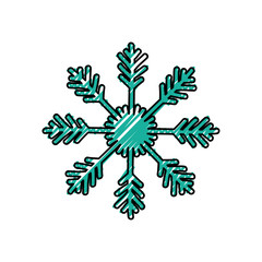 Snowflake winter symbol icon vector illustration graphic design