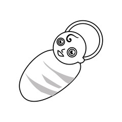 Baby jesus cartoon icon vector illustration graphic design