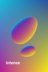 Abstract background intense blob poster