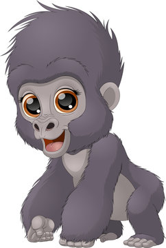 1029565 Funny child a gorilla