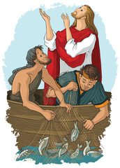 Jesus and the Miraculous Catch of Fish