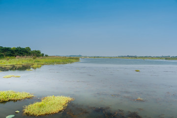 view of lake nonghan Sakon Nakhon Province, Thailand