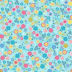 Small floral seamless pattern.