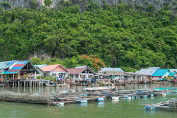 Fototapeta premium The fishing village of Koh Panyee