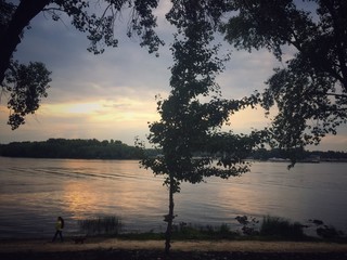 resting on the nature