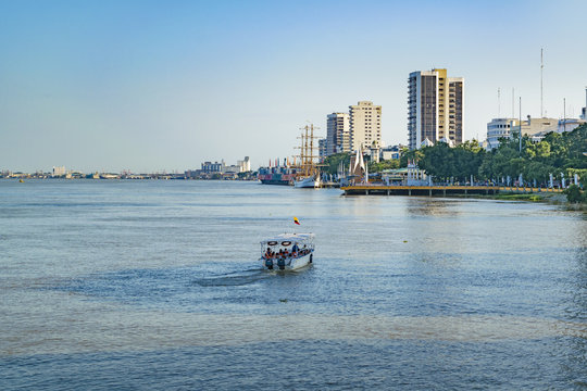 Guayas River and Malecon, Guayaquil, Ecuador