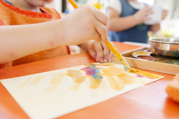 Montessori classroom painting
