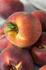 Raw Ripe Organic Yellow Peaches