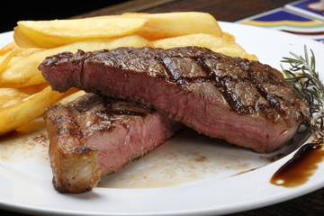 Steak with fries