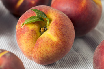 Raw Ripe Organic Yellow Peaches