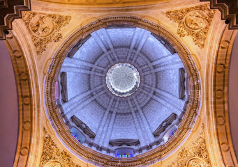Fototapeta na wymiar Basilica Dome Church of El Salvador Seville Andalusia Spain