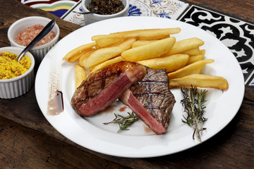 fries with Brazilian picanha